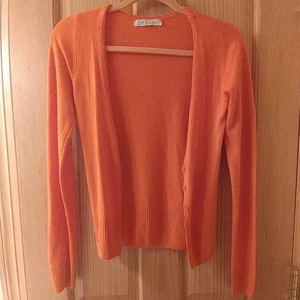 Orange cardigan
